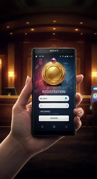 Interface d'inscription du Casino ViggoSlots montrant un formulaire de création de compte avec champs de saisie et bouton de soumission, symbolisant la rapidité et la sécurité des démarches.